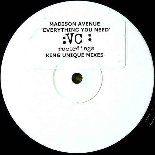 Madison Avenue : Everything You Need (King Unique Mixes) (12", W/Lbl, Sti)