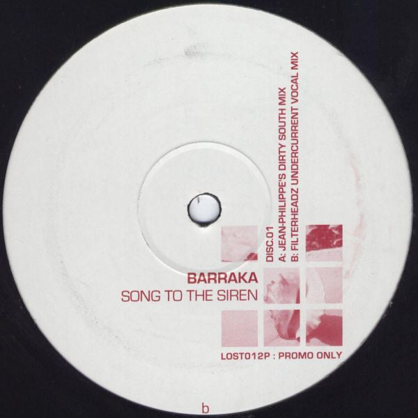 Barraka : Song To The Siren (12", Promo, 1/2)