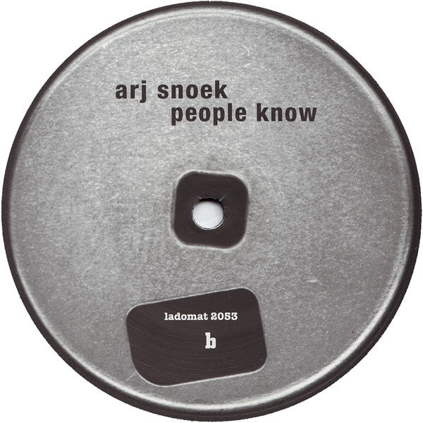 Arj Snoek : People Know (12")