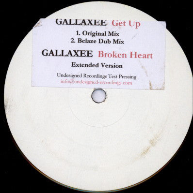 Gallaxee : Get Up (12", TP, W/Lbl)