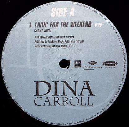 Dina Carroll : Livin' For  The Weekend (12")