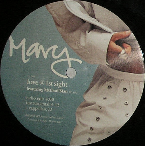 Mary J. Blige Featuring Method Man : Love @ 1st Sight (12", Single, Promo)