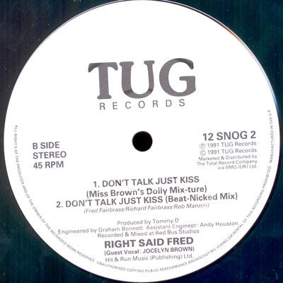 Right Said Fred : Don't Talk Just Kiss (12", Single)