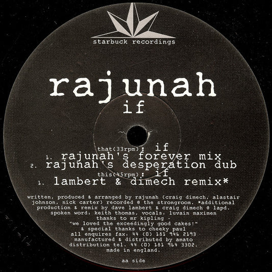 Rajunah : If (12")