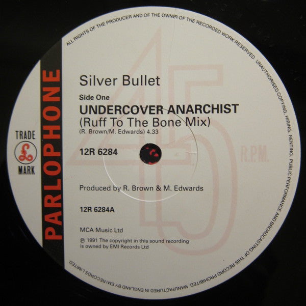 Silver Bullet : Undercover Anarchist (12", Single)