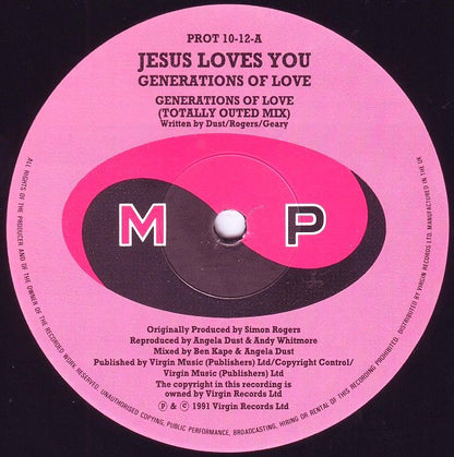 Jesus Loves You : Generations Of Love (12", Single, Pin)