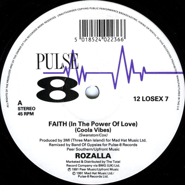Rozalla : Faith (In The Power Of Love) (Remix) (12")