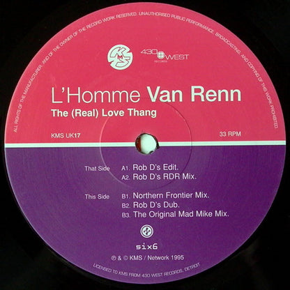 L'Homme Van Renn : The (Real) Love Thang (12")