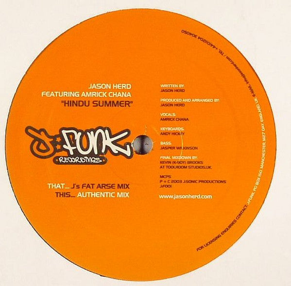 Jason Herd : Hindu Summer (12")