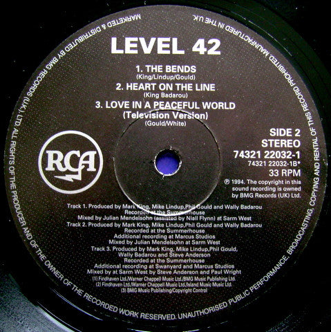 Level 42 : Love In A Peaceful World (12")