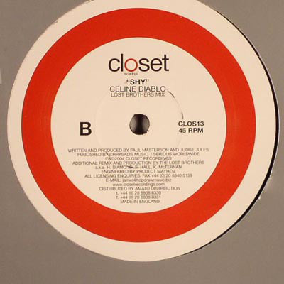 Celine Diablo : Shy (12")
