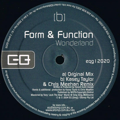Form & Function : Wonderland (12")