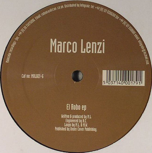 Marco Lenzi : El Robo EP (12", EP)