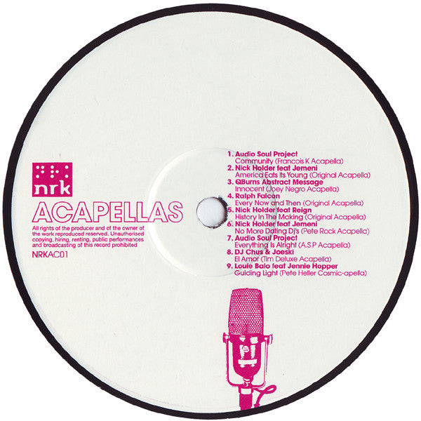 Various : NRK Acapellas (Volume 1) (12", Ltd)