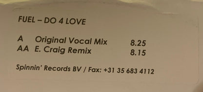 Fuel (2) : Do 4 Love (12", Promo)