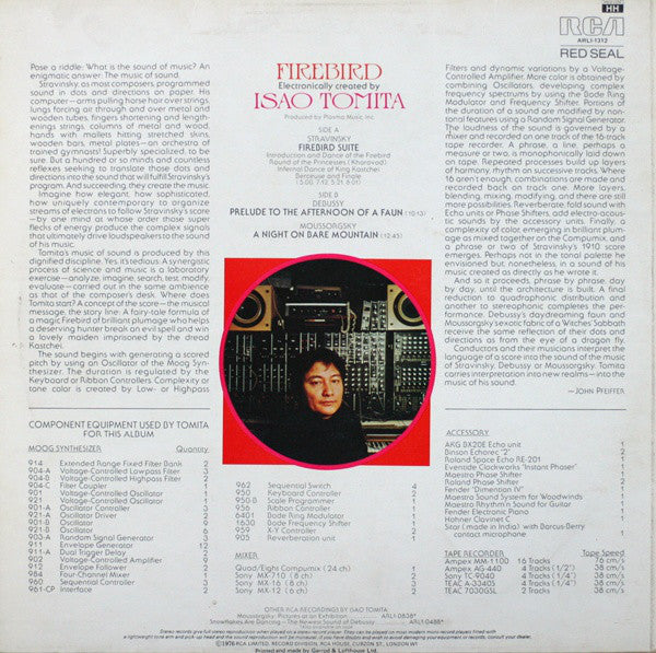 Tomita : Firebird (LP, Album)