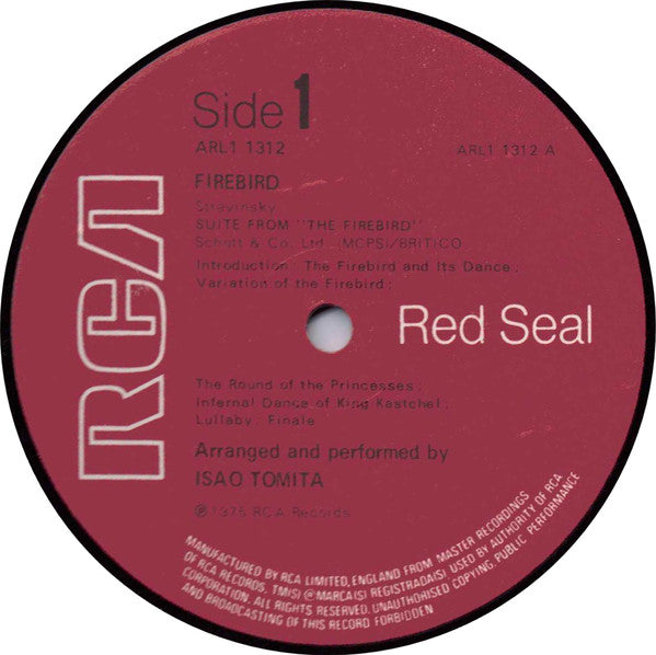 Tomita : Firebird (LP, Album)