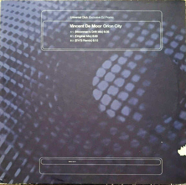 Vincent De Moor : Orion City (12", Promo)