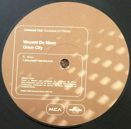 Vincent De Moor : Orion City (12", Promo)