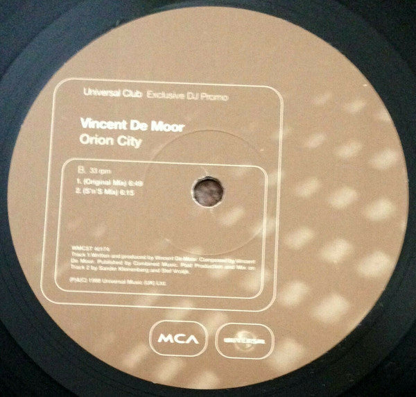 Vincent De Moor : Orion City (12", Promo)