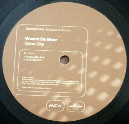 Vincent De Moor : Orion City (12", Promo)