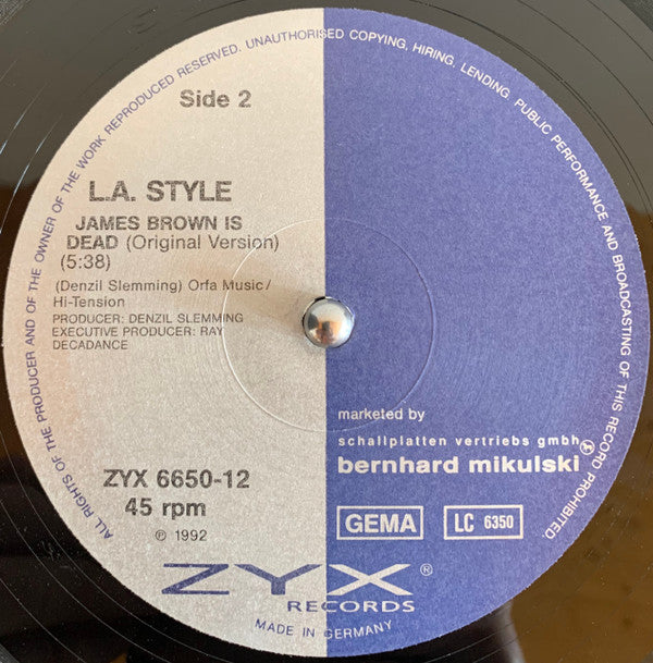 L.A. Style : James Brown Is Dead (Re-Remix & Original Version)  (12")
