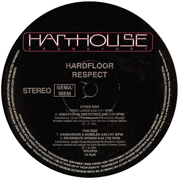 Hardfloor : Respect (2xLP, Album, Ltd, Num + 10", Ltd, W/Lbl)
