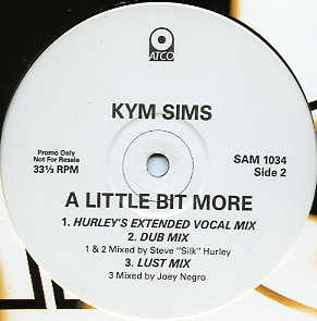 Kym Sims : A Little Bit More (12", Promo)