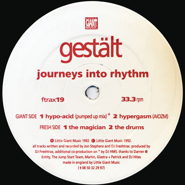 Gestält* : Journeys Into Rhythm (12")