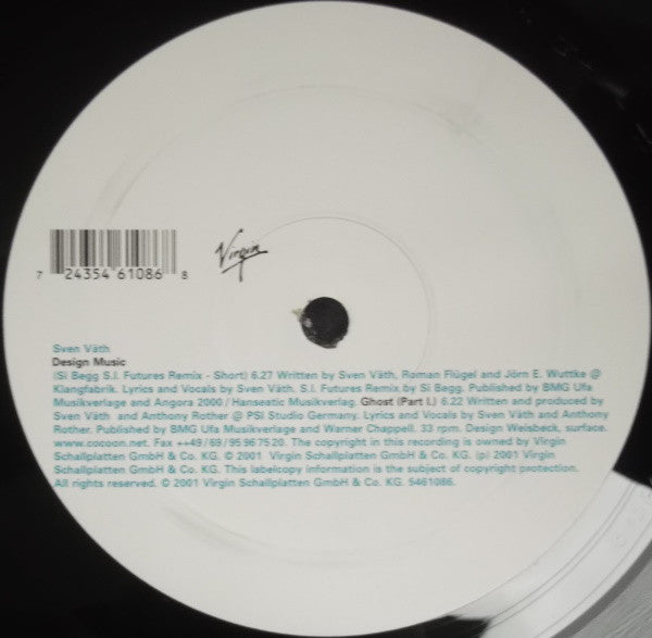 Sven Väth : Je T'aime ... Moi Non Plus / Design Music (12", Smplr)