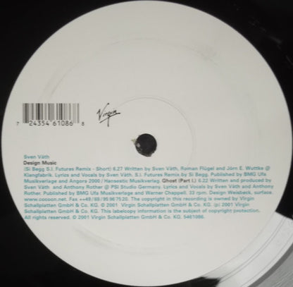 Sven Väth : Je T'aime ... Moi Non Plus / Design Music (12", Smplr)