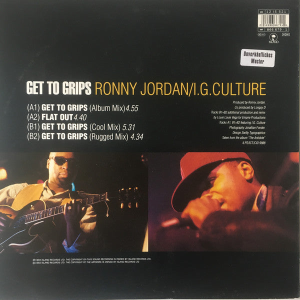 Ronny Jordan : Get To Grips (12")