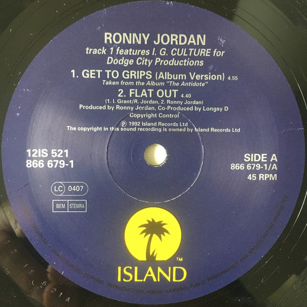 Ronny Jordan : Get To Grips (12")