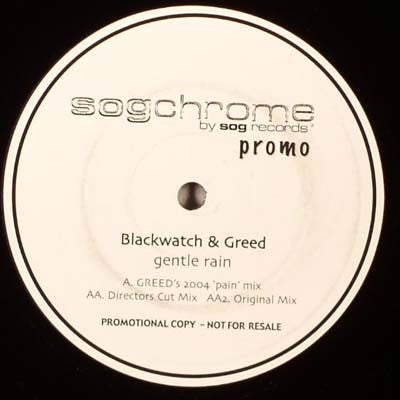 Blackwatch & Greed (2) : Gentle Rain (12", Promo)