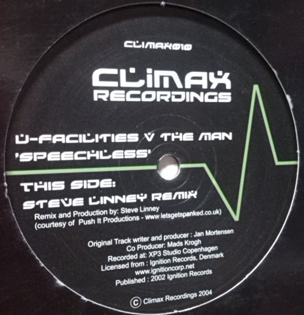 U-Facilities V The Man (3) : Speechless (12")