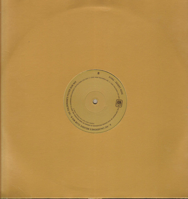 Sting : Desert Rose (Victor Calderone Mixes) (12", Promo)