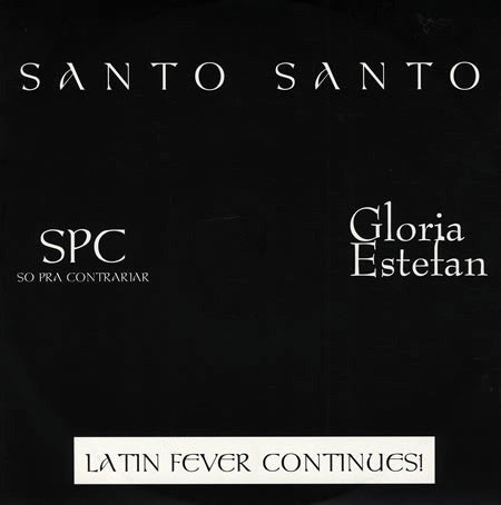 SPC* & Gloria Estefan : Santo Santo (12", Single, Promo)
