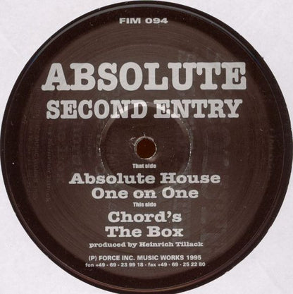 Absolute : Second Entry (12")