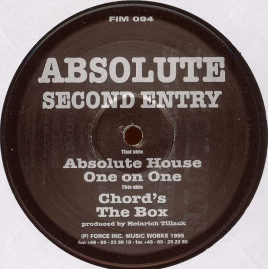 Absolute : Second Entry (12")