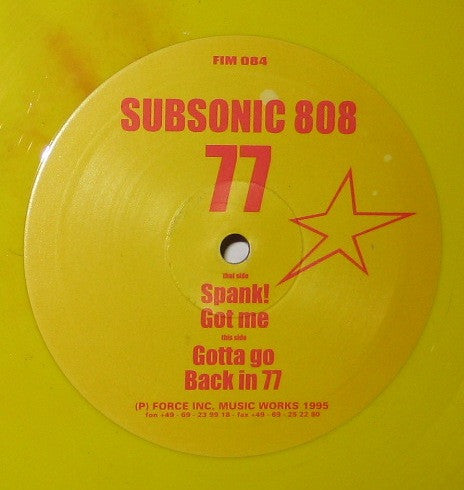 Subsonic 808 : 77 (10", Yel)