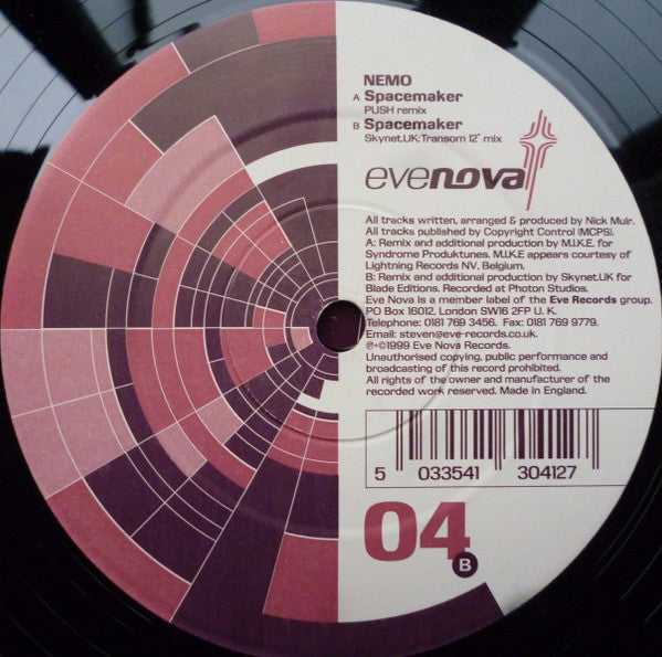 Nemo (5) : Spacemaker (Remixes) (12")
