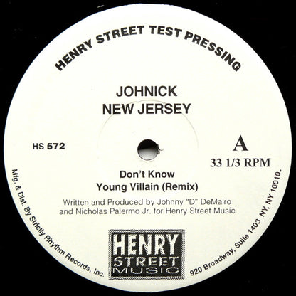 JohNick : New Jersey (12", TP)
