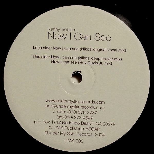 Kenny Bobien : Now I Can See (12")