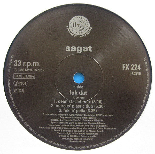 Sagat : Fuk Dat (12")