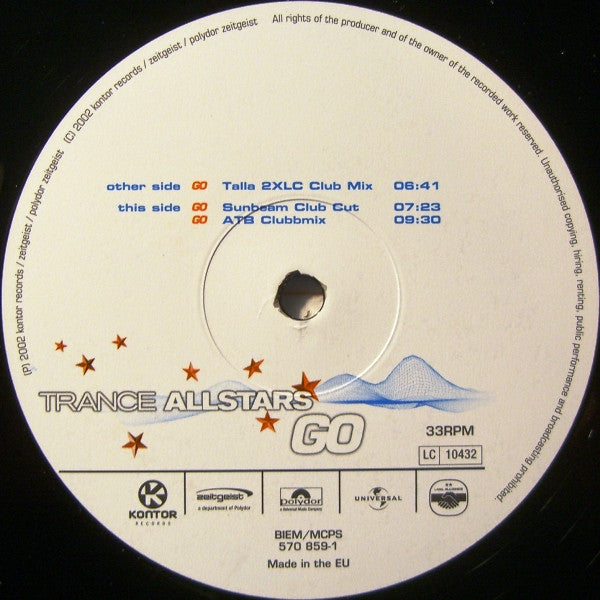 Trance Allstars : Go (12")