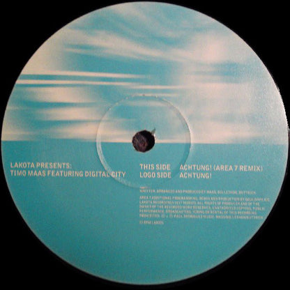Timo Maas Featuring Digital City : Achtung! (12")