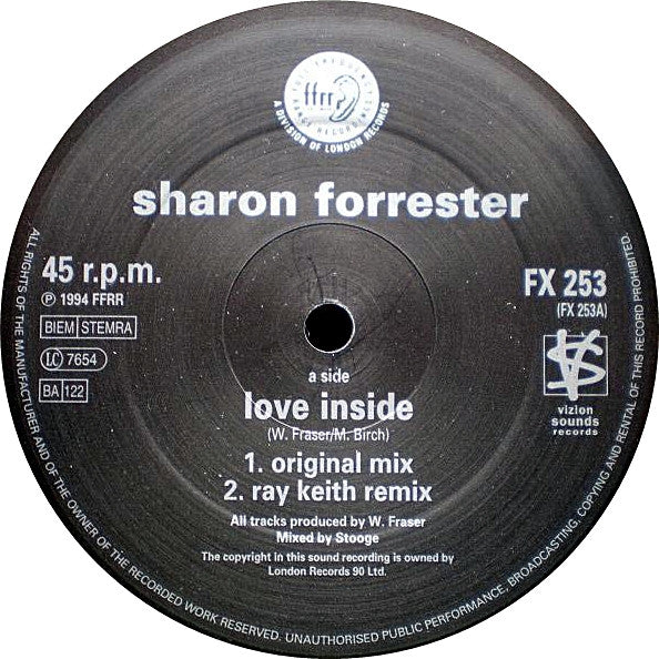 Sharon Forrester : Love Inside (12")