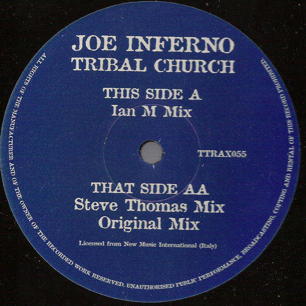 Joe Inferno : Tribal Church (12")