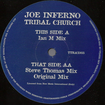 Joe Inferno : Tribal Church (12")