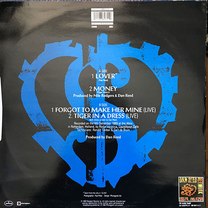 Dan Reed Network : Lover / Money (12", Single, Blu)